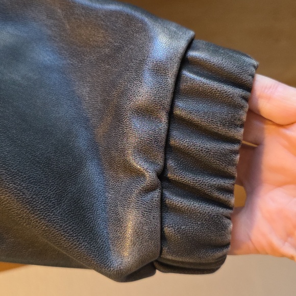 Copperose Paris Black Leather Bomber Jacket s/m - Picture 4 of 8